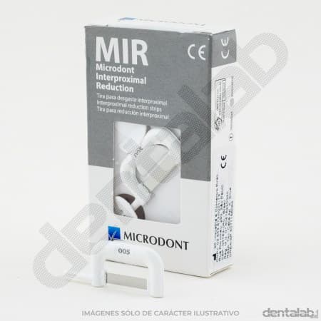 Tira para Desgaste Interproximal MIR con Mango • 0,05 • Blanca x Unidad