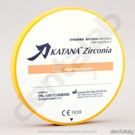 KATANA Disco HT10 18mm Zirconia Blanco High Translucent