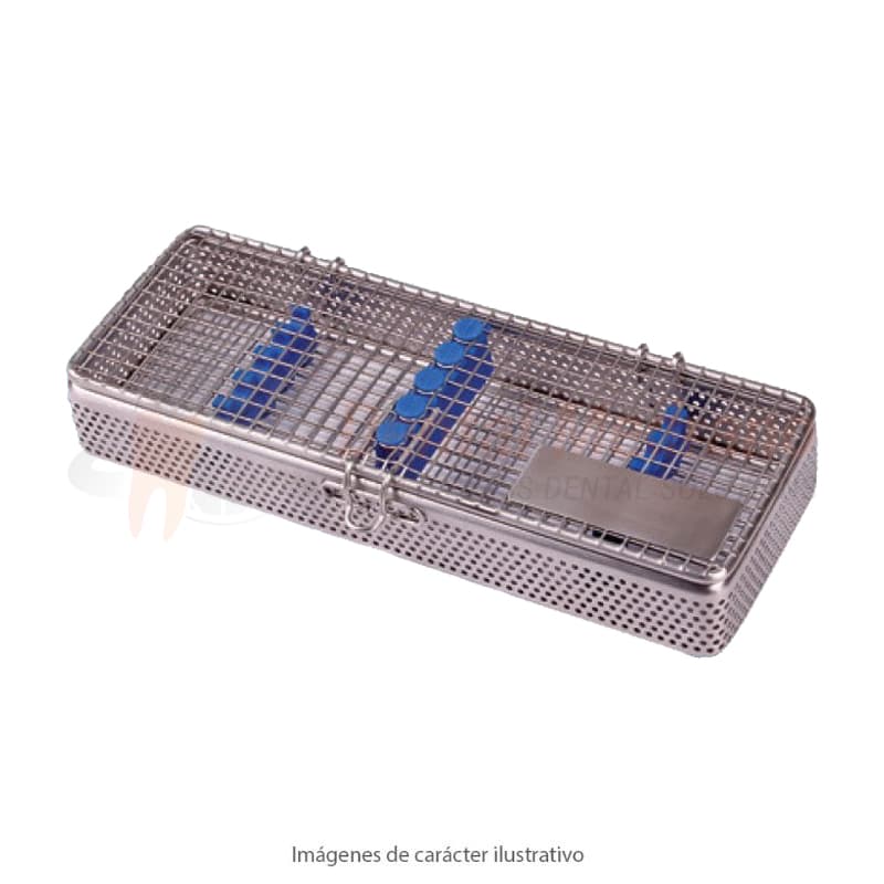 CASSETTE INOX P/AUTOCLAVE PARA 5 INSTRUMENTOS
