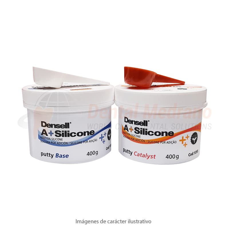 Silicona A+SILICONA PUTTY 800g Base+Cat Densell