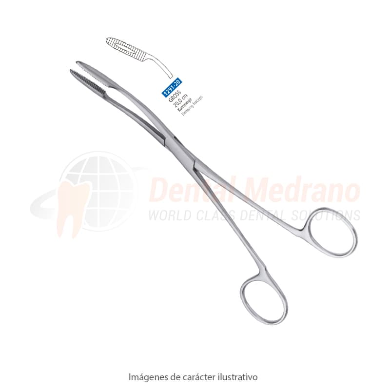 PINZA Pean Gross Curva 20cm Medis M053-2501 S1291