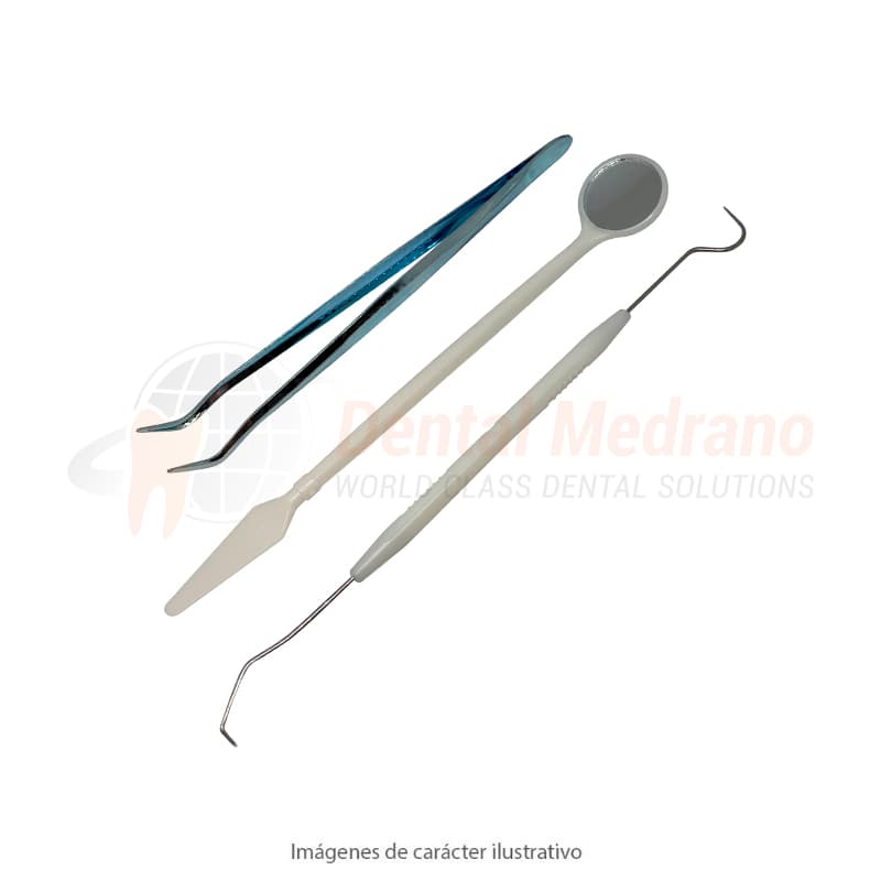 Triada descartable Pinza+explorador+espejo
