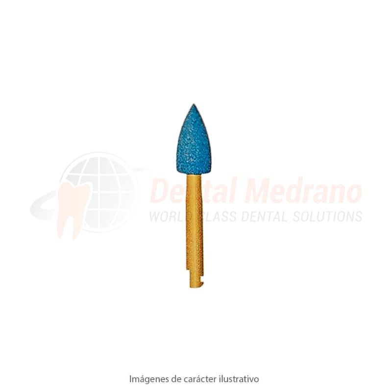 Pulidor CA Diamant Medio Punta 10x5mm Azul