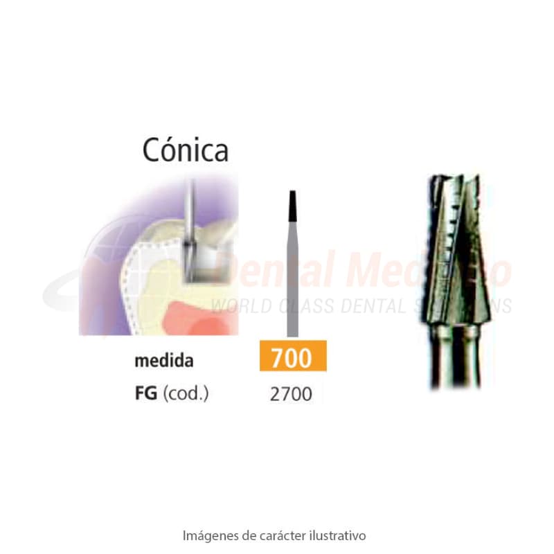 FRESA FG 700 CONICA DENTADA – EASYDENT