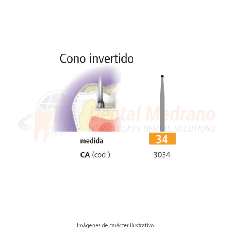 FRESA CA 34 CONO INVERTIDO – EASYDENT