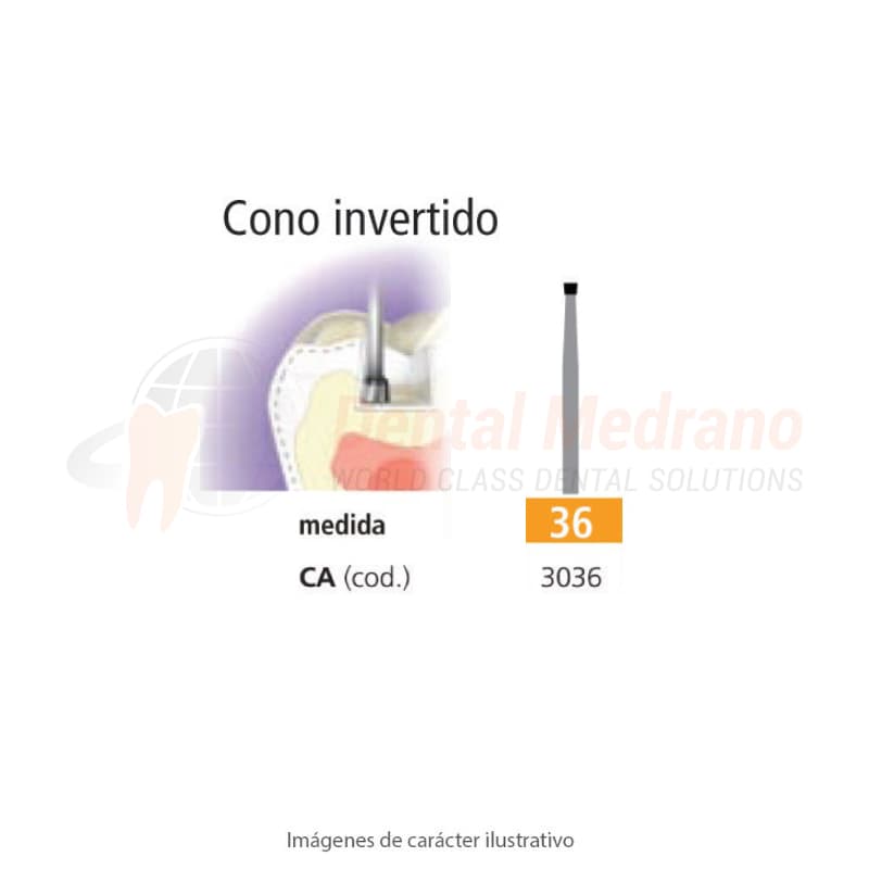 FRESA CA 36 CONO INVERTIDO – EASYDENT