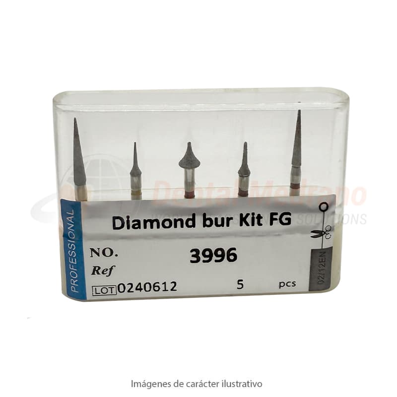 Diamante FG Kit x5 FG Ortodoncia Interproximal