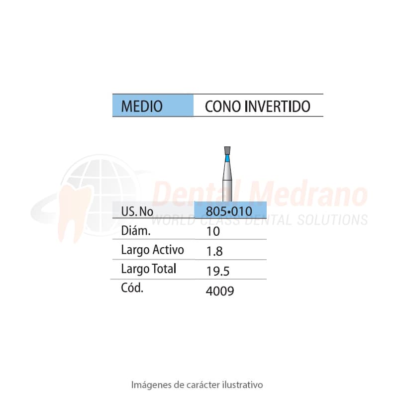 DIAMANTE FG 805/010 Cono Invertido- Anillo Azul