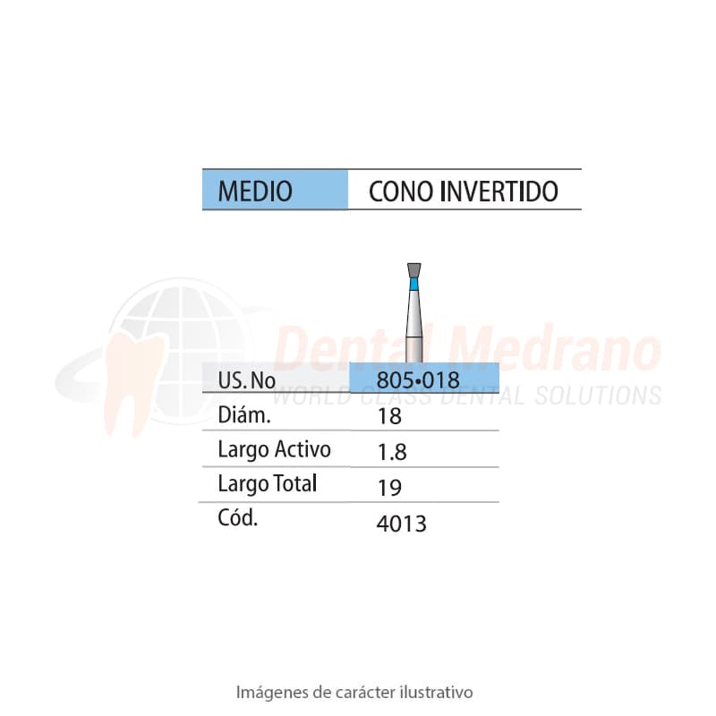 DIAMANTE FG 805/018 Cono Invertido- Anillo Azul