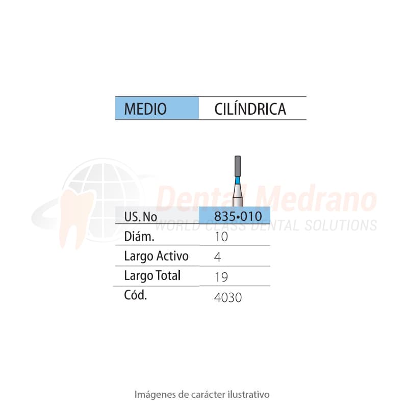 DIAMANTE FG 835/010 Cilindrica Chica