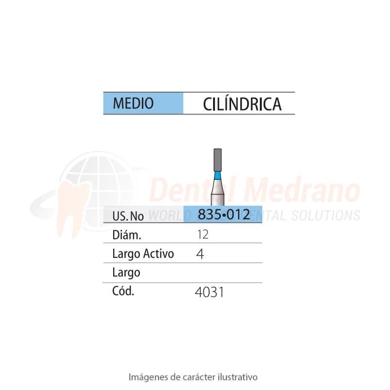 DIAMANTE FG 835/012 Cilindrica- Anillo Azul