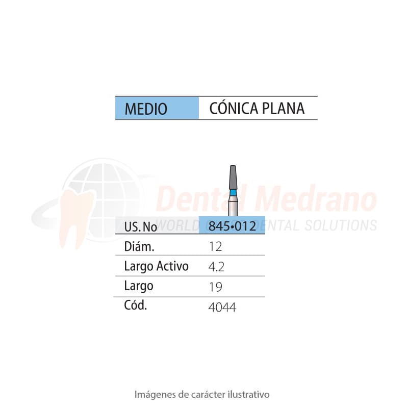 DIAMANTE FG 845/012 Conica Plana- Anillo Azul