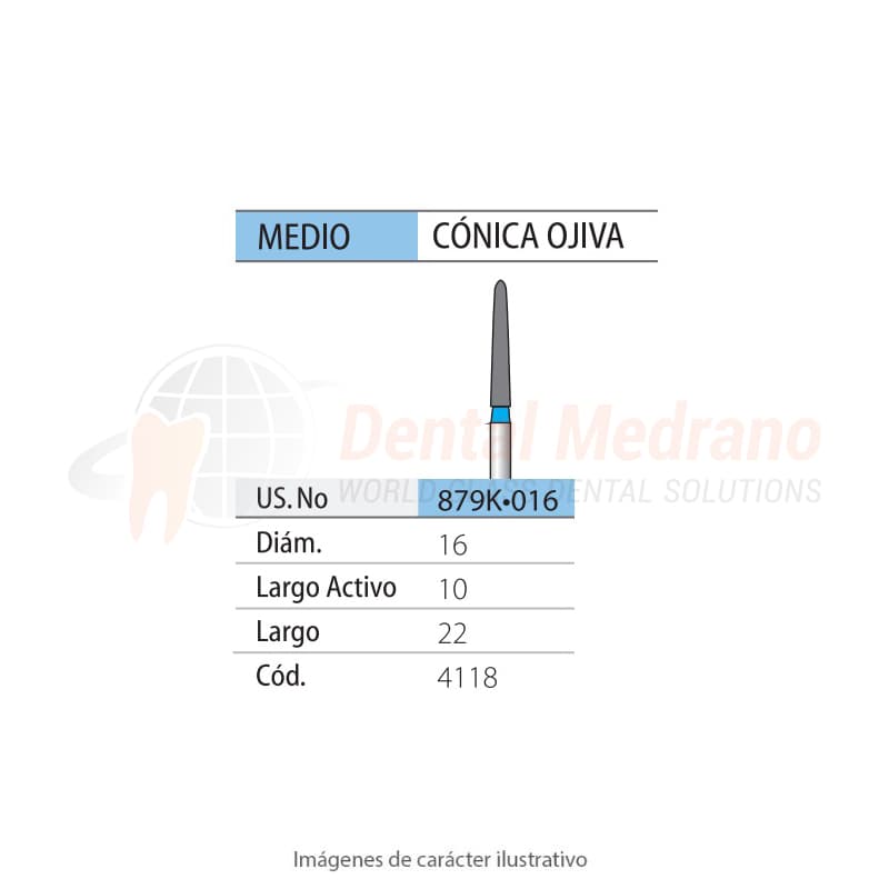 DIAMANTE FG 879K/016 Cónica Ojival- Anillo Azul