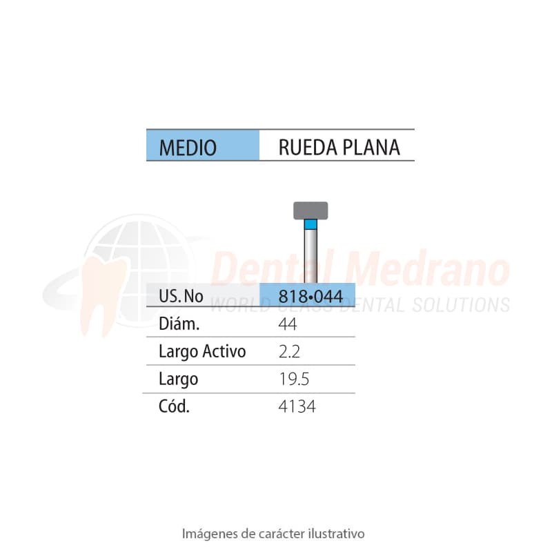 DIAMANTE FG 818/044 Rueda Plana- Anillo Azul