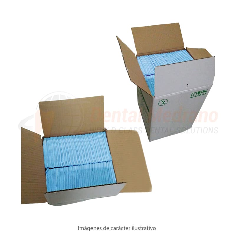 Compresas 3 capas caja x500 CELESTE Italianas