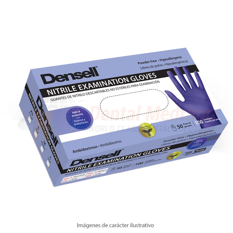 GUANTES NITRILO Medium x100