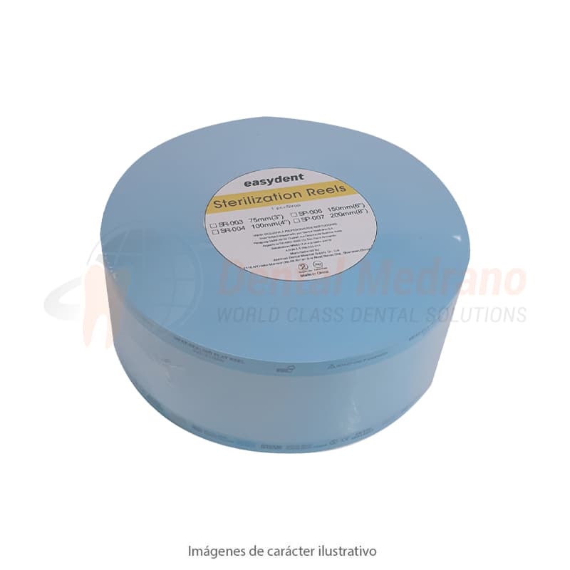 Rollo Esterilizacion 200mm vapor/gas x100metros