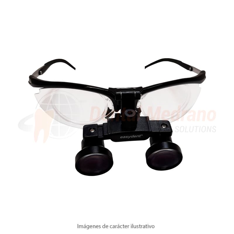 Lupa 2.5X Armazón Aluminio campo visual amplio