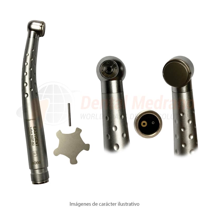 TURBINA Easydent 302P-B2 GRIS Boton+4 spray supert