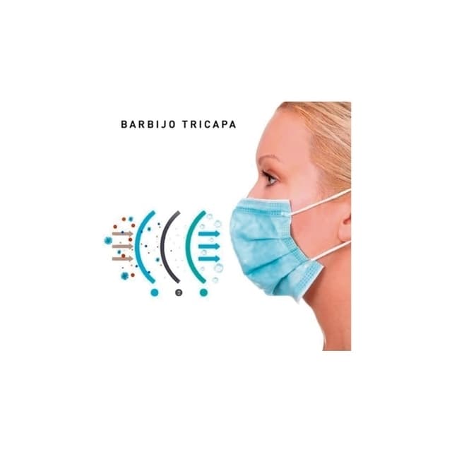 Barbijo tricapa x50 - ROSA