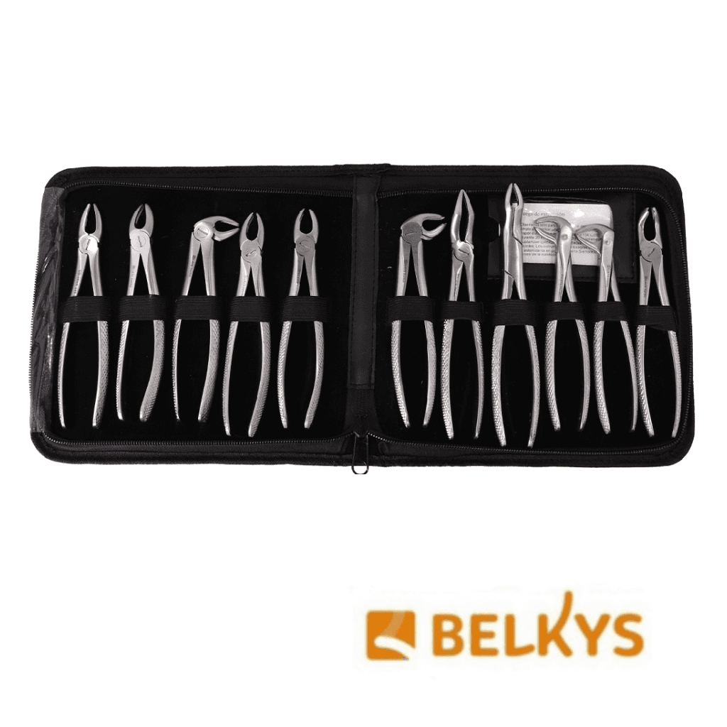 FORCEPS ADULTOS X 11 PIEZAS CON ESTUCHE