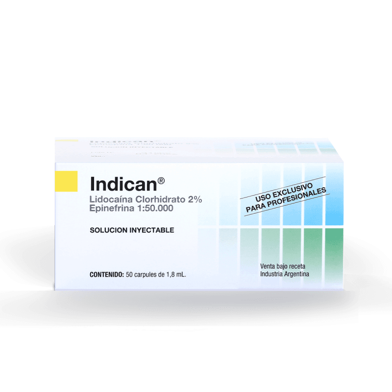 Anestesia Lidocaina 2% con Epinefrina 50u Carpules Plasticos