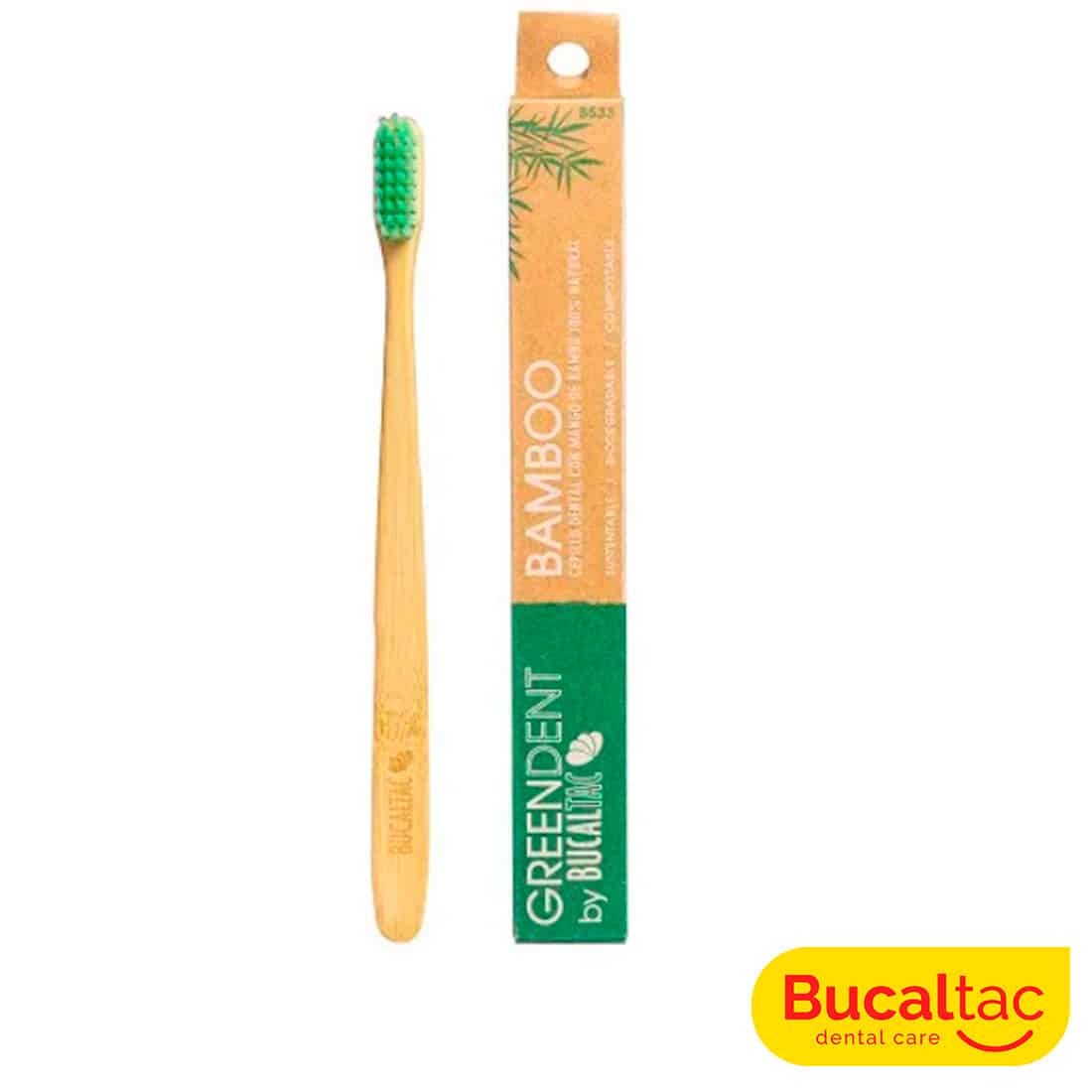 Green Dent by Bucal Tac – Cepillo Dental Bamboo para Adultos