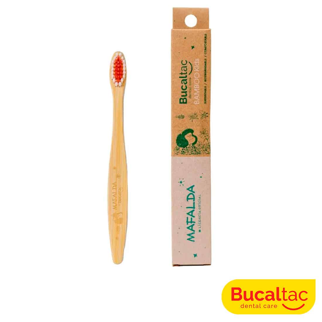 Bucal Tac Cepillo Dental Bamboo Kids Mafalda 1 u