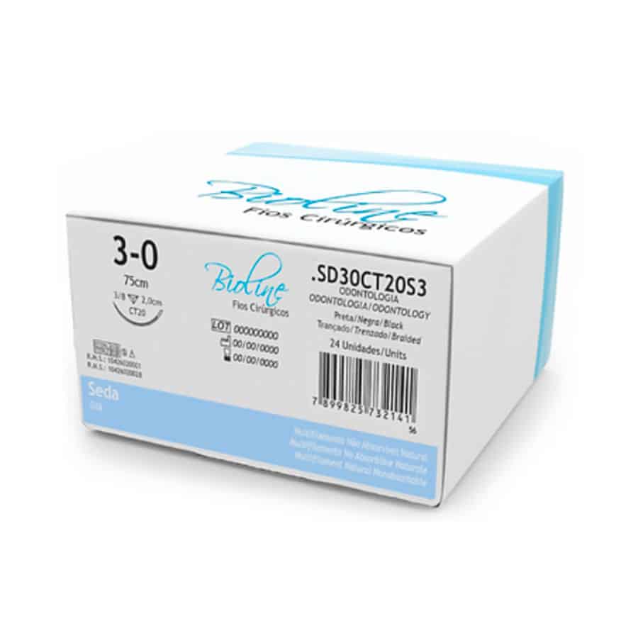 Aguja de Sutura Seda 24u. Bioline