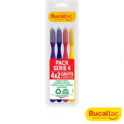 BUCAL TAC Promo Pack 4×2 Cepillos Clásicos Serie 4
