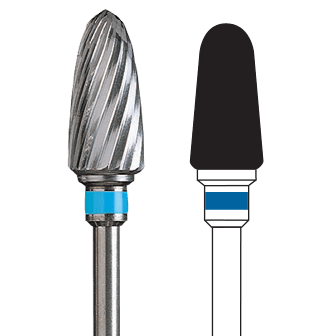 Fresa laboratorio tungsteno 1 unidad