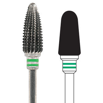 Fresa laboratorio tungsteno 1 unidad