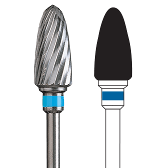 Fresa laboratorio tungsteno 1 unidad