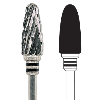 Fresa laboratorio tungsteno 1 unidad