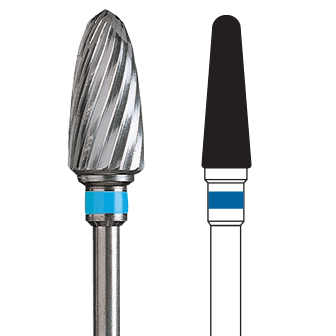 Fresa laboratorio tungsteno 1 unidad