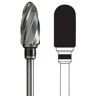 Fresa laboratorio tungsteno 1 unidad