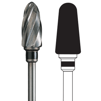 Fresa laboratorio tungsteno 1 unidad