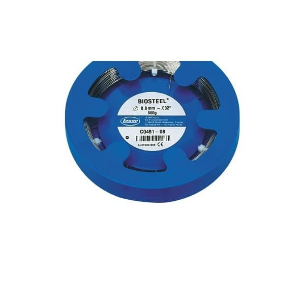 ALAMBRE PARA GANCHOS REDONDO DURO ELÁSTICO SIN NÍQUEL BIOSTEEL® (ENVASE LABORATORIO 500 GR)