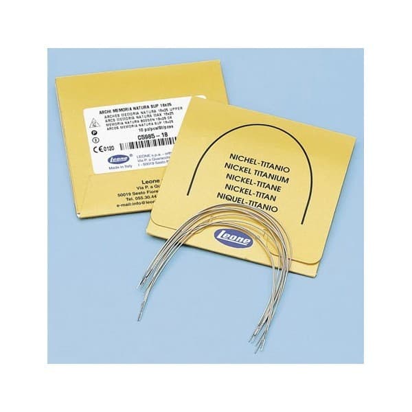 ARCOS ESTÉTICOS PREFORMADOS MEMORIA® NATURA® REDONDOS Y RECTANGULARES – SUPERIORES E INFERIORES