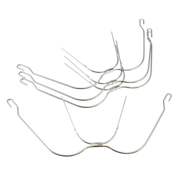 ARCOS EXTRAORALES ESTÁNDARES/ESTÁNDARES CON GANCHOS PARA ELÁSTICOS – 1/10 ARCOS