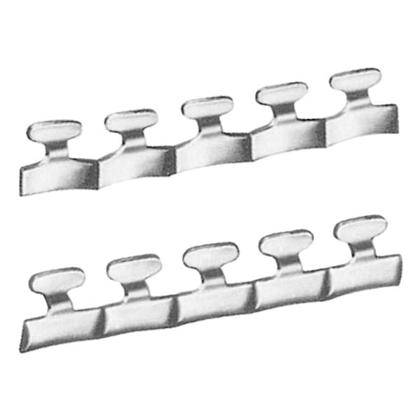 GANCHOS PARA ELÁSTICOS (CURVOS PARA POSTERIORES – RECTOS PARA ANTERIORES)