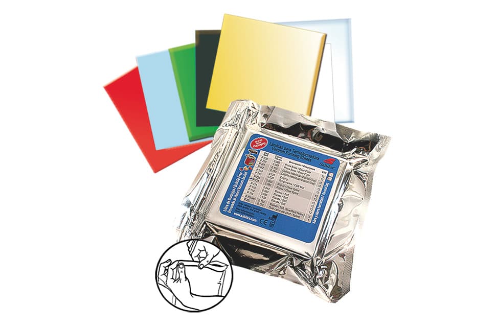P119 – Láminas blandas para protector bucal en colores