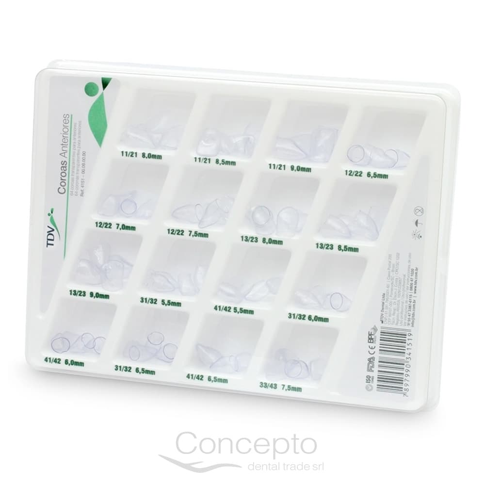 CORONOS DE ACETATO AVIO X64 ANTERIOR/POSTERIOR TDV