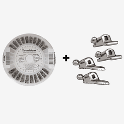 COMBO RUEDA METALICA + 4 TUBOS X10 TECNIDENT