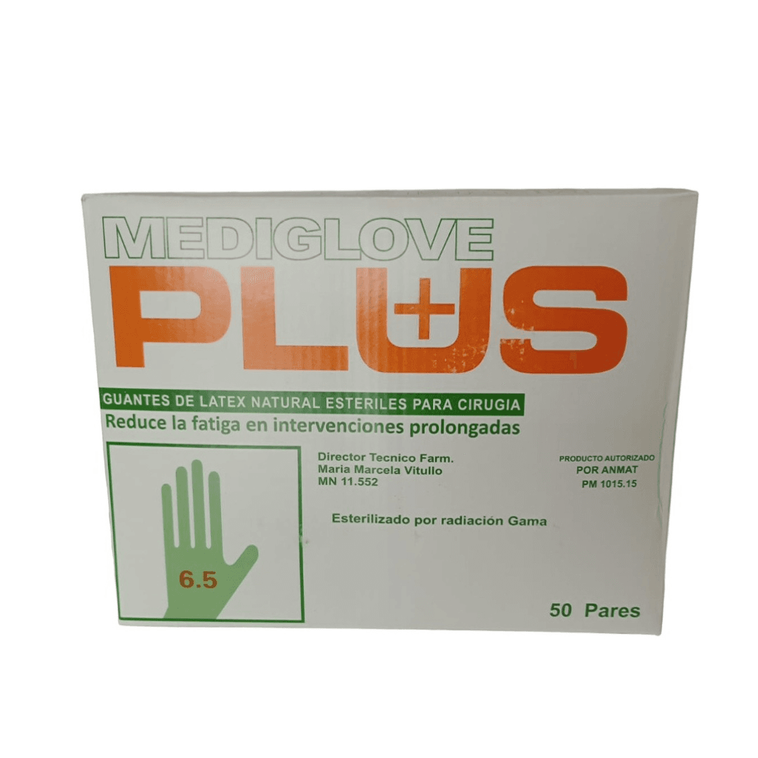 GUANTES ESTERIL HBM/MEDIGLOVE N?6,5 X PAR