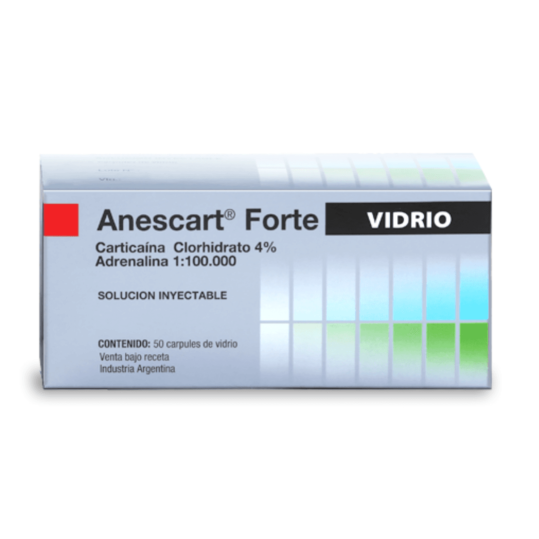 Anestesia ANESCART VIDRIO X50