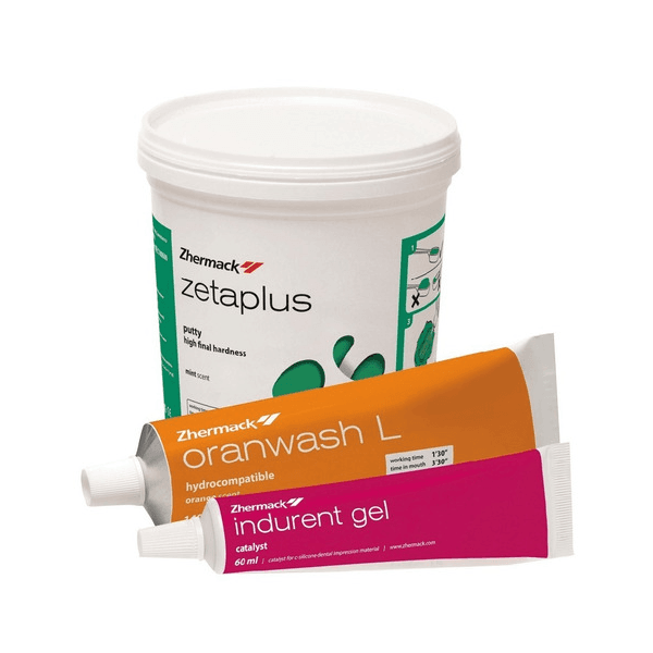 COMBO KIT SILICONA ZETAPLUS+ORANWASH+INDURENT ZHERMACK