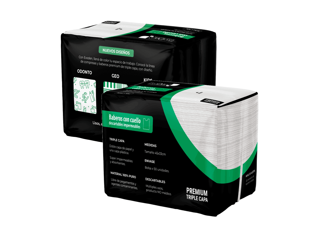 BABERO DESCARTABLE BLANCO X 50