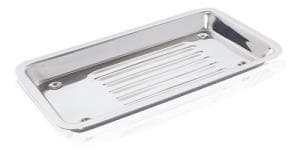 Bandeja de acero inoxidable acanalada