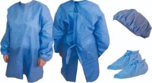 Kit descartable camisolin 30 grs + cofia + cubre calzado